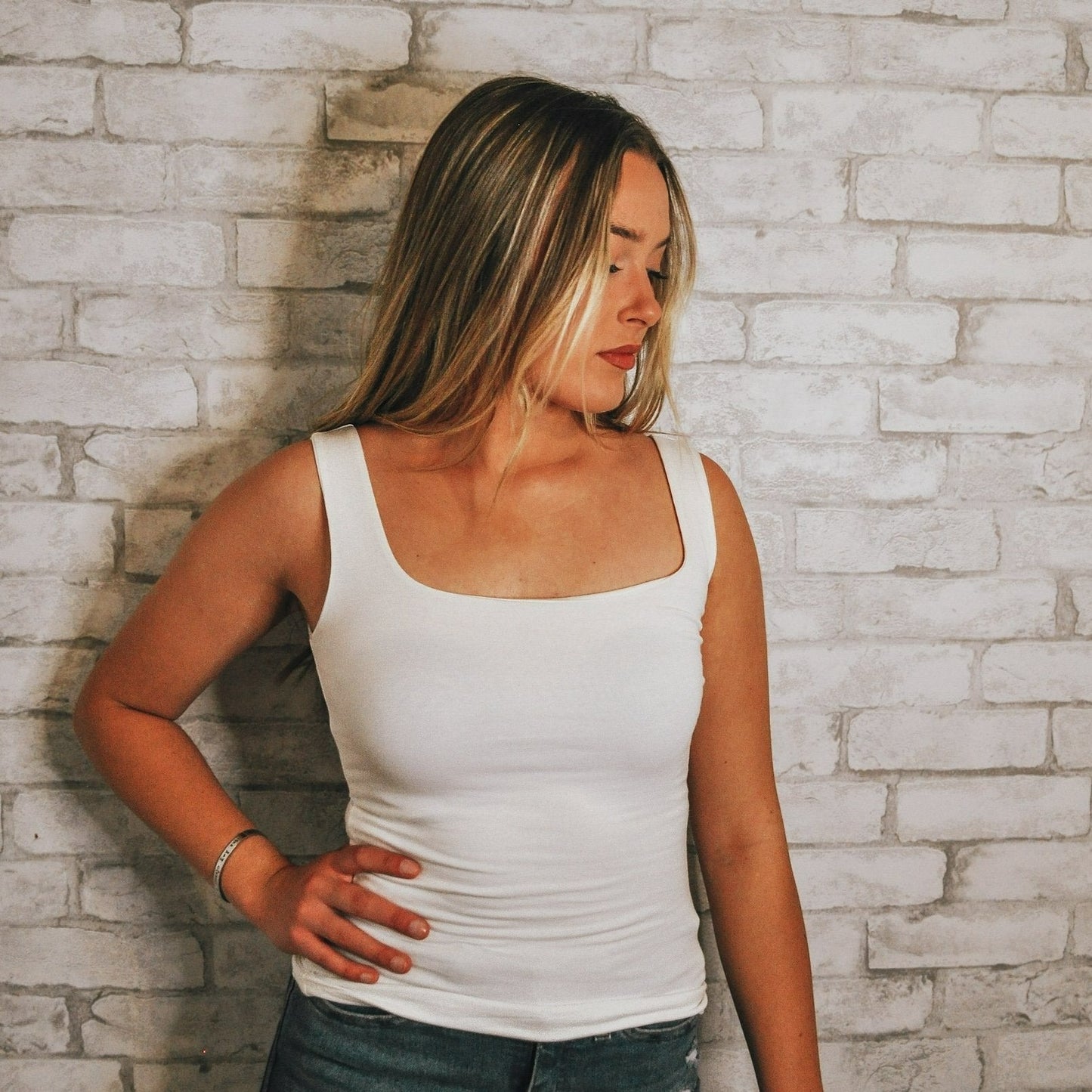 Double Layered Square Neck Tank