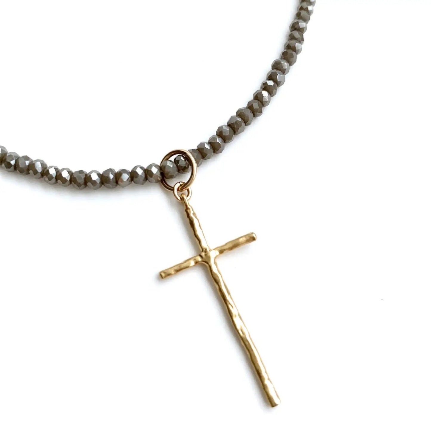 Prayer Cross on Pyrite
