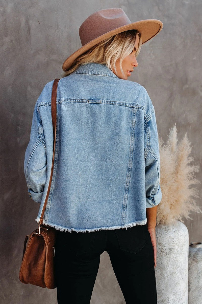 Button Down Denim Jacket